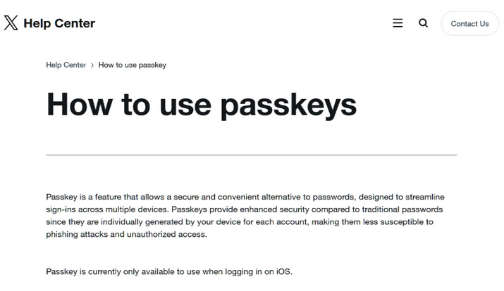 华龙苹果维修店铺分享iOS用户如何通过通行密钥(Passkey)登录 